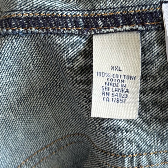 Y2K 2000’s Vintage Old Navy Dark Blue Denim Vest Women’s Size XS/S - Picture 7 of 7